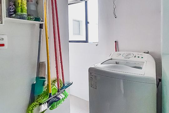 Área de Serviço de apartamento para alugar com 2 quartos, 75m² em Santa Maria, São Caetano do Sul