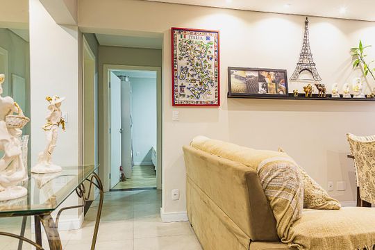 Sala de apartamento para alugar com 2 quartos, 75m² em Santa Maria, São Caetano do Sul