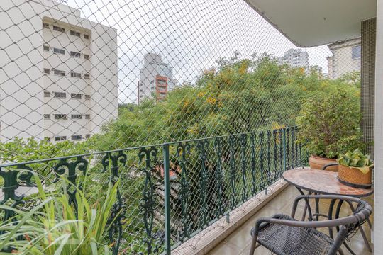 Varanda da Sala de apartamento à venda com 4 quartos, 160m² em Brooklin, São Paulo