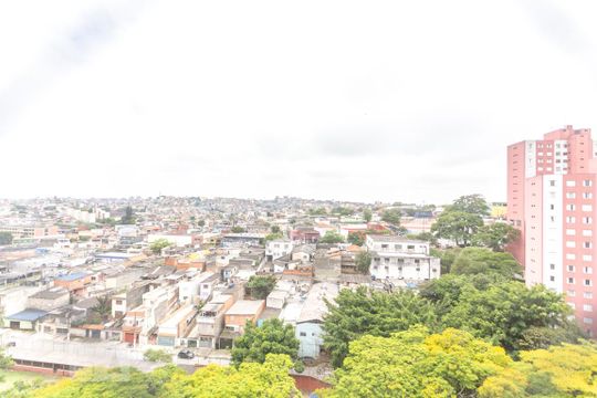 Vista sala de estar de apartamento à venda com 2 quartos, 56m² em Jardim Prudência, São Paulo