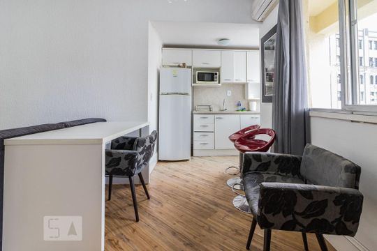 Sala de apartamento à venda com 1 quarto, 35m² em Centro Histórico, Porto Alegre