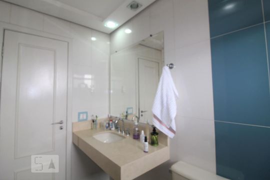 Banheiro 2 social de apartamento à venda com 3 quartos, 127m² em Santa Paula, São Caetano do Sul