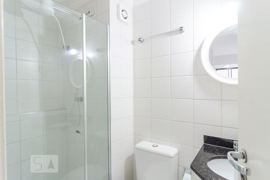 Banheiro Social de kitnet/studio à venda com 1 quarto, 40m² em Jabaquara, São Paulo