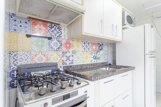 Cozinha de kitnet/studio à venda com 1 quarto, 40m² em Jabaquara, São Paulo