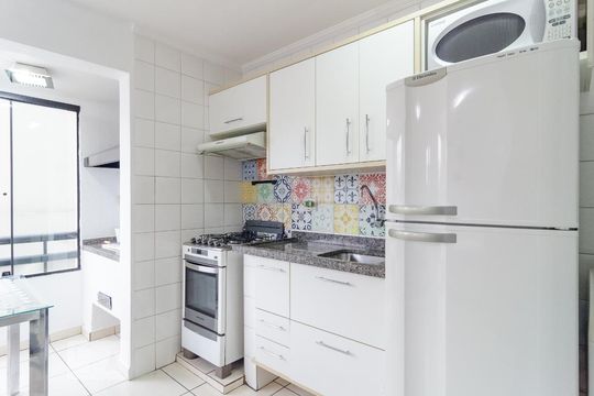 Cozinha de kitnet/studio à venda com 1 quarto, 40m² em Jabaquara, São Paulo