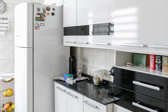 Cozinha de apartamento à venda com 3 quartos, 107m² em Cerqueira César, São Paulo