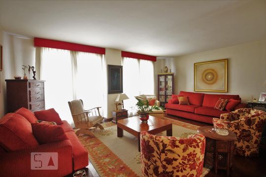 Sala de apartamento à venda com 3 quartos, 180m² em Vila Suzana, São Paulo