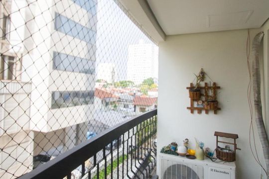 Varanda de apartamento à venda com 3 quartos, 98m² em Chácara Santo Antônio (zona Sul), São Paulo