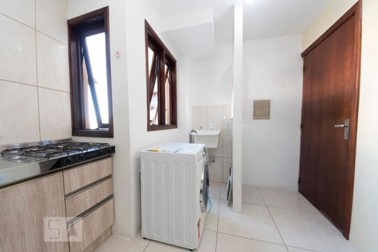 Cozinha e Área de Serviço de apartamento para alugar com 1 quarto, 38m² em Centro, São Leopoldo