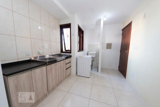 Cozinha de apartamento para alugar com 1 quarto, 38m² em Centro, São Leopoldo