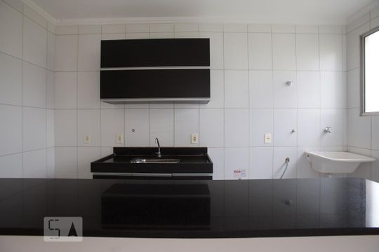 Cozinha de apartamento para alugar com 2 quartos, 47m² em Distrito de Bonfim Paulista, Ribeirão Preto