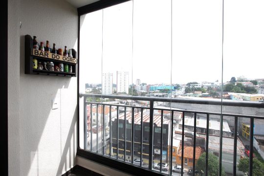 Varanda da Sala de apartamento à venda com 2 quartos, 56m² em Jardim Norma, São Paulo