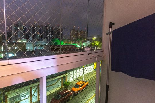 Varanda suíte 1 de apartamento à venda com 4 quartos, 198m² em Jardim Wallace Simonsen, São Bernardo do Campo