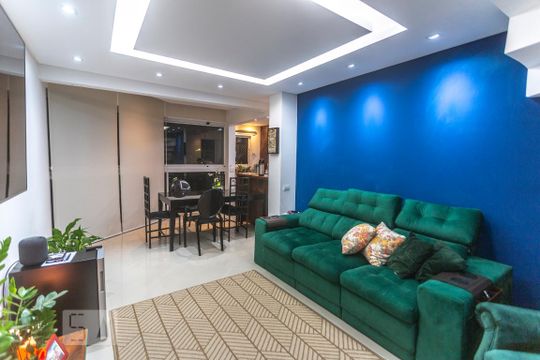 Sala de estar de apartamento à venda com 4 quartos, 198m² em Jardim Wallace Simonsen, São Bernardo do Campo