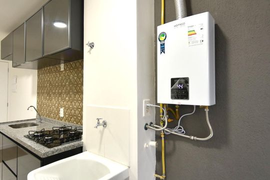 Área de serviço de apartamento à venda com 2 quartos, 48m² em Cidade Mãe do Céu, São Paulo