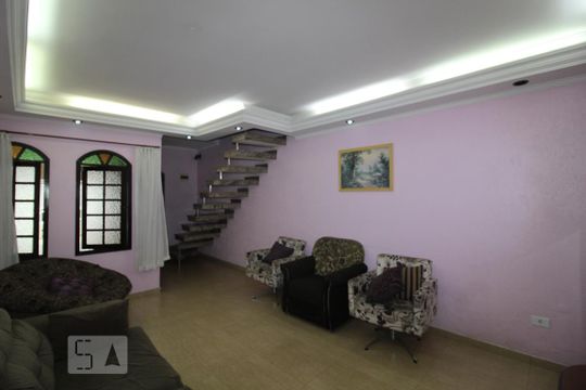 Sala de casa à venda com 4 quartos, 338m² em Campestre, Santo André