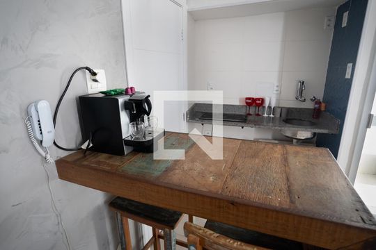 Cozinha  de apartamento à venda com 1 quarto, 20m² em Botafogo, Rio de Janeiro