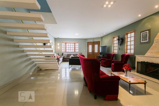Sala de Estar de casa à venda com 5 quartos, 75m² em Chácara Tatuapé, São Paulo