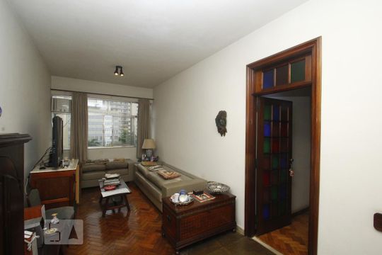 Sala de apartamento à venda com 3 quartos, 99m² em Humaitá, Rio de Janeiro