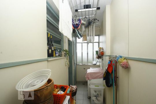 Área de Serviço de apartamento à venda com 3 quartos, 99m² em Humaitá, Rio de Janeiro