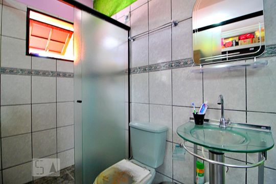 Banheiro da Suíte 1 de casa à venda com 4 quartos, 350m² em Parque João Ramalho, Santo André