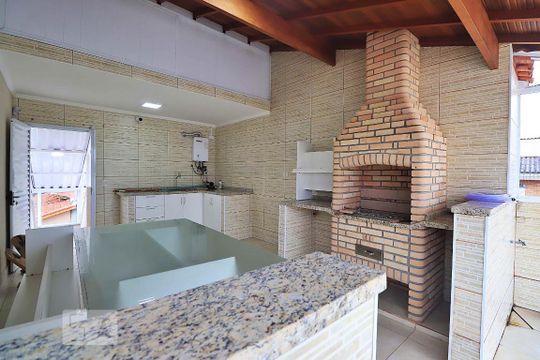 Área Gourmet de casa à venda com 3 quartos, 278m² em Vila Floresta, Santo André