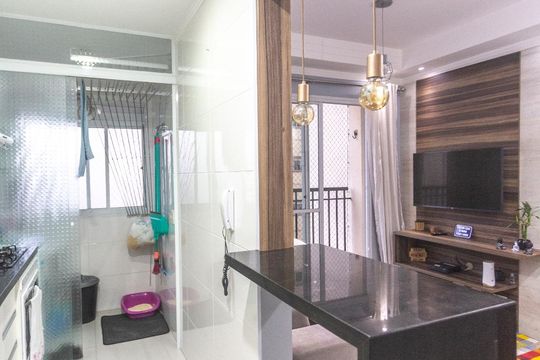 Cozinha de apartamento para alugar com 2 quartos, 53m² em Nova Petrópolis, São Bernardo do Campo