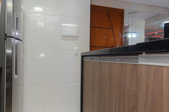 Cozinha de apartamento para alugar com 2 quartos, 48m² em Vila Bremen, Guarulhos