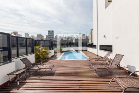Cobertura piscina de apartamento para alugar com 1 quarto, 44m² em Jardim Paulista, São Paulo