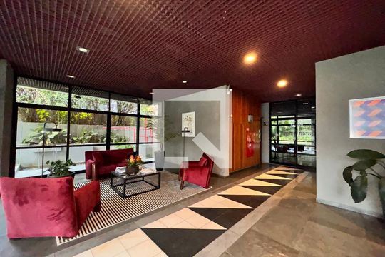Hall social de apartamento para alugar com 1 quarto, 98m² em Jardim, Santo André