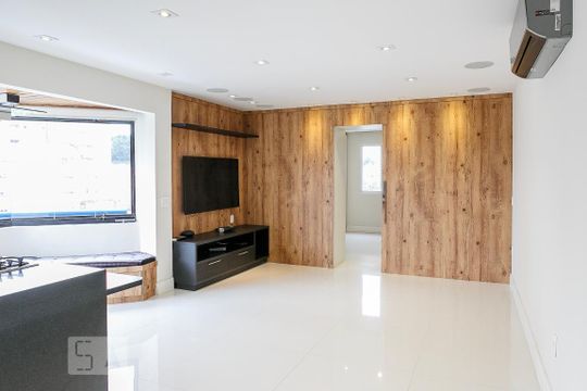 Sala de apartamento para alugar com 1 quarto, 68m² em Pinheiros, São Paulo