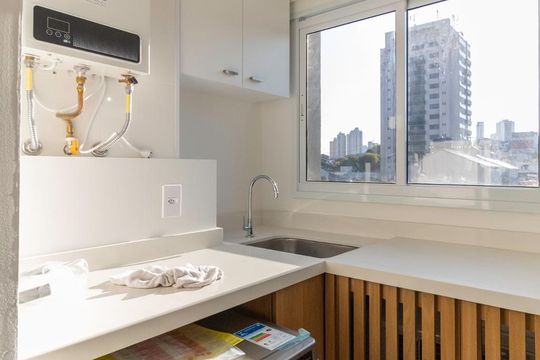 Área de Serviço de kitnet/studio para alugar com 1 quarto, 47m² em Ipiranga, São Paulo
