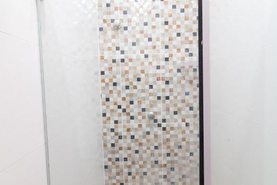 Banheiro da Suíte de apartamento para alugar com 2 quartos, 53m² em Vila Pires, Santo André