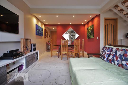 Sala de apartamento para alugar com 3 quartos, 159m² em Vila Suzana, São Paulo