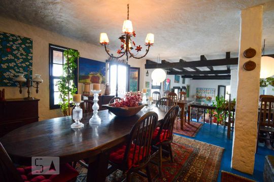 Sala de casa à venda com 6 quartos, 500m² em São Conrado, Rio de Janeiro