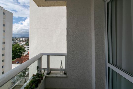 Varanda da Sala de apartamento à venda com 2 quartos, 55m² em Planalto, Belo Horizonte