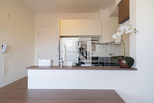 Cozinha de kitnet/studio à venda com 1 quarto, 26m² em Bela Vista, São Paulo
