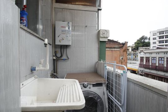 Área de Serviço de kitnet/studio para alugar com 1 quarto, 35m² em Centro, Rio de Janeiro
