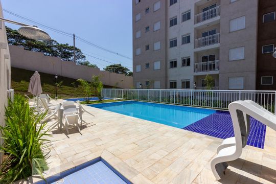 Área comum - Piscina de apartamento para alugar com 2 quartos, 46m² em Jardim Barro Branco, Cotia