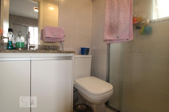 Banheiro da suíte de apartamento para alugar com 3 quartos, 75m² em Vila Cruzeiro, São Paulo