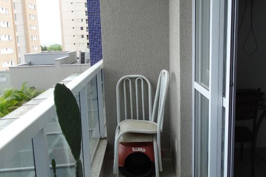 Varanda  de apartamento para alugar com 1 quarto, 33m² em Setor Bueno, Goiânia