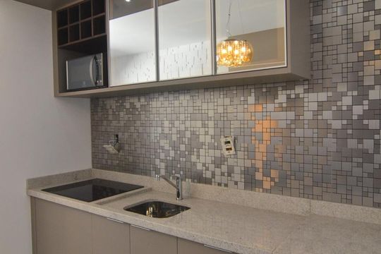 Cozinha de kitnet/studio à venda com 1 quarto, 38m² em Marechal Rondon, Canoas