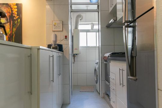 Cozinha de apartamento à venda com 2 quartos, 70m² em City América, São Paulo
