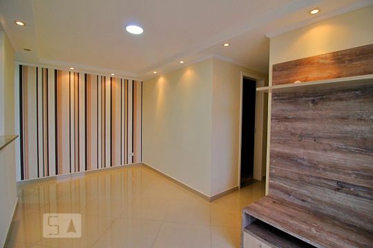 Sala de apartamento para alugar com 3 quartos, 69m² em Parque São Vicente, Mauá