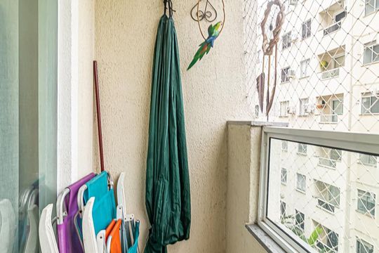 Varanda da Sala de apartamento à venda com 2 quartos, 52m² em Taquara, Rio de Janeiro