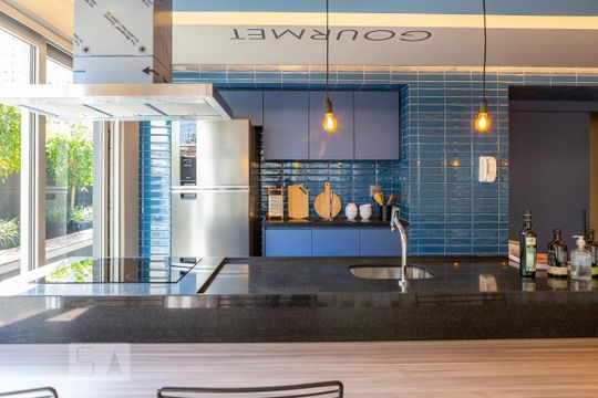 Área comum - Espaço Gourmet de apartamento para alugar com 1 quarto, 30m² em Pompeia, São Paulo