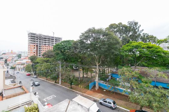 Varanda - Vista de apartamento à venda com 1 quarto, 40m² em Vila Matilde, São Paulo