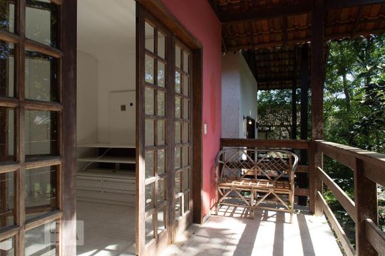 Varanda da suíte de casa de condomínio à venda com 4 quartos, 398m² em Vargem Grande, Rio de Janeiro