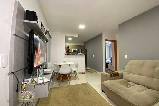 Sala de Estar de apartamento à venda com 2 quartos, 42m² em Canudos, Novo Hamburgo