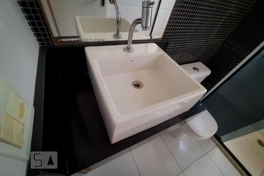 Banheiro de apartamento à venda com 2 quartos, 50m² em Quinta da Paineira, São Paulo